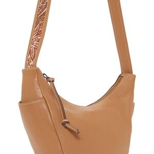 Lucky Brand Women's Lara Tan Leather Crossbody Bag